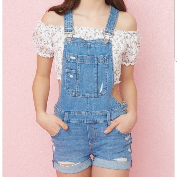 overall shorts juniors